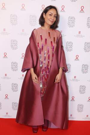 Leila Kaddour-Boudadi au "Dîner de la mode", soirée "Sidaction", à Paris pour l'association SIDA le 25 janvier 2024.