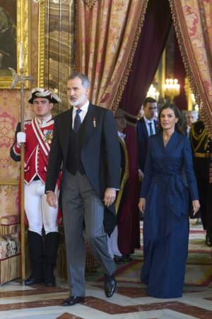 Ce 31 janvier 2024, le roi Felipe VI et la reine Letizia d’Espagne ont organisé une réception annuelle du corps diplomatique accrédité en Espagne.