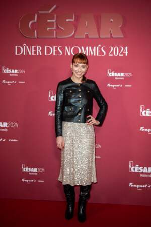 Suzanne Jouannet lors du dîner des nominés des César 2024.