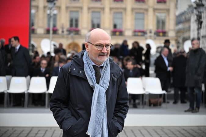 Hommage national à Robert Badinter au ministère de la Justice, Place Vendôme le 14 février 2024 : Eric Fottorino