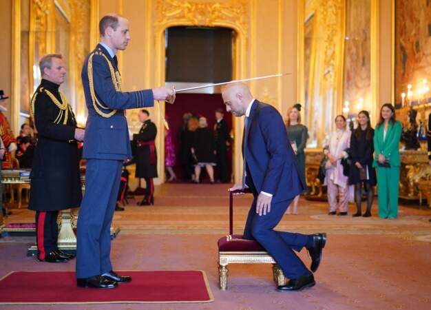 Sajid Javid est fait chevalier bachelier par le Prince de Galles au château de Windsor