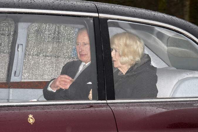 Le roi Charles III et la reine Camilla de retour à Clarence House à Londres après avoir passé une semaine à Sandringham dans le Norfolk, suite à l'annonce du diagnostic de cancer du roi Charles III. 