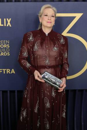 Meryl Streep aux SAG Awards à Los Angeles le 24 février 2024