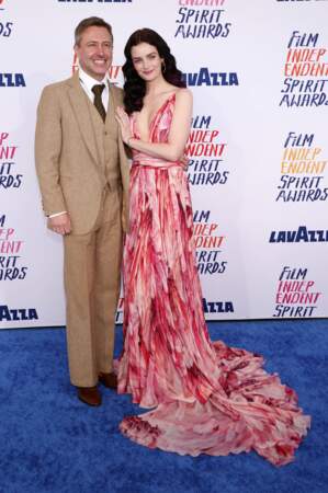 Photocall de la 39ᵉ cérémonie des Film Independent Spirit Awards à Santa Monica : Chris Hardwick avec sa femme Lydia Hearst.