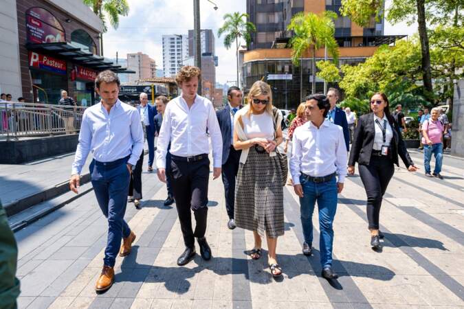 La reine Maxima des Pays-Bas poursuit sa visite en Colombie en tant que avocate spéciale des Nations Unies pour le financement inclusif du développement.