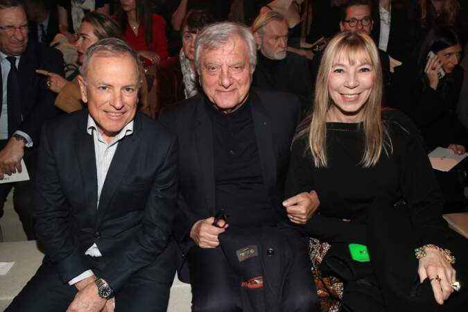Michael Burke, Sidney Toledano et Victoire de Castellane au front row du défilé Christian Dior.