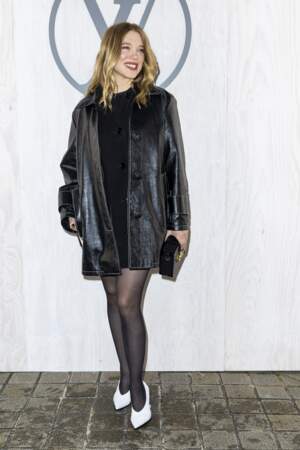 Léa Seydoux au défilé mode femme Louis Vuitton printemps/été 2024 lors de la Fashion Week de Paris.