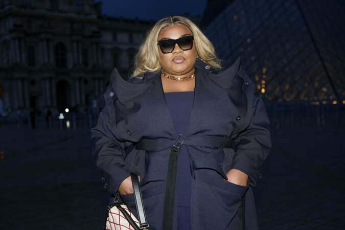 Da'Vine Joy Randolph au défilé mode femme Louis Vuitton printemps/été 2024 lors de la Fashion Week de Paris.