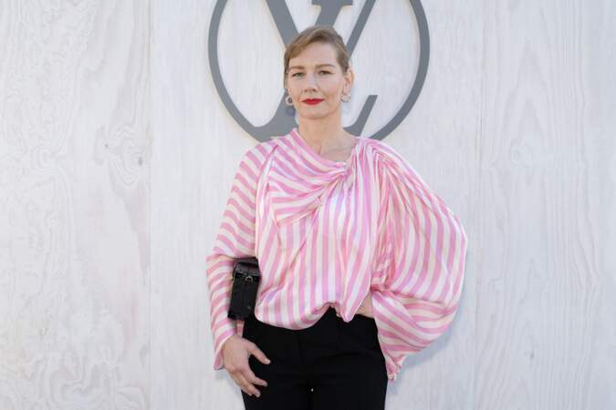 Sandra Hüller au défilé mode femme Louis Vuitton printemps/été 2024 lors de la Fashion Week de Paris.