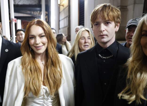 Lindsay Lohan et Cody Lohan à la première du film Irish Wish de Netflix devant le Paris Theatre, à New York, le 5 mars 2024. 
