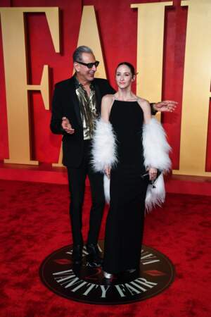 Soirée des Oscars Vanity Fair 2024 : Jeff Goldblum et Emilie Livingston.