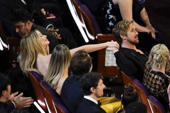 96ᵉ cérémonie des Oscars : Ryan Gosling et Margot Robbie.