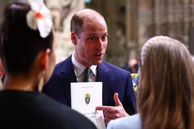 Le prince de Galles s'adresse aux invités lors de la cérémonie annuelle du Jour du Commonwealth à l'Abbaye de Westminster à Londres. 