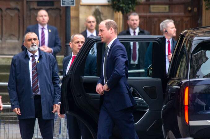 Le prince William se rend au service de célébration de la Journée du Commonwealth à l'abbaye de Westminster de Londres.