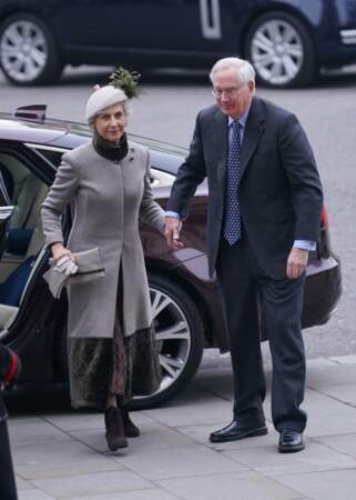 Le duc et la duchesse de Gloucester arrivent pour le service annuel du Jour du Commonwealth à l'Abbaye de Westminster à Londres.