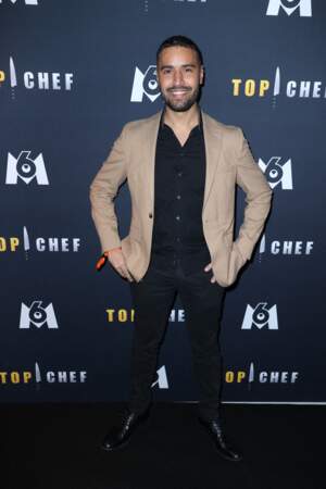 Nabil Zemmouri assiste à la première de Top Chef saison 15 le 11 mars 2024 à Paris.