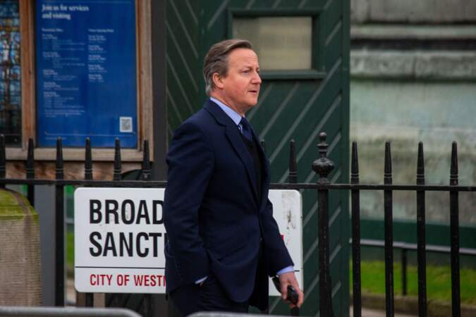 David Cameron, ministre britannique des Affaires étrangères au service de célébration de la Journée du Commonwealth à l'abbaye de Westminster de Londres.