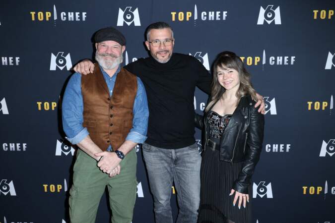 Première de Top Chef saison 15 : Philippe Etchebest, Glenn Viel et Juju Fitcats.