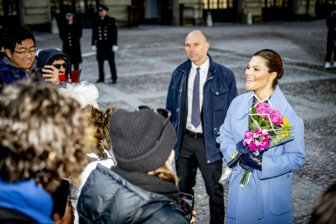 La princesse Victoria à la cérémonie de la Sainte Victoria à Stockholm.