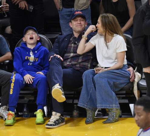 Jennifer Lopez et Ben Affleck sont venus accompagnés de Samuel Garner Affleck, le fils que Ben Affleck a eu avec Jennifer Garner.