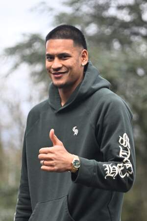 Alphonse Areola arrive à l'INF Clairefontaine, le 18 mars 2024.