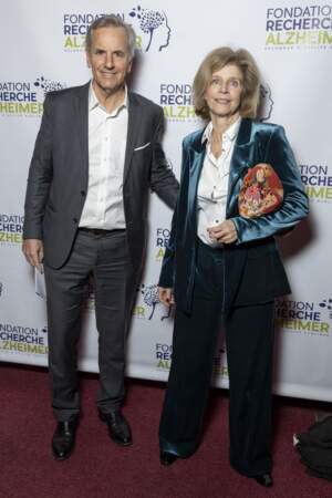 20ᵉ anniversaire de la Fondation Recherche Alzheimer Gala : Bernard de La Villardière et son épouse Anne.