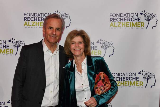 20ᵉ anniversaire de la Fondation Recherche Alzheimer Gala : Bernard de La Villardière et son épouse.