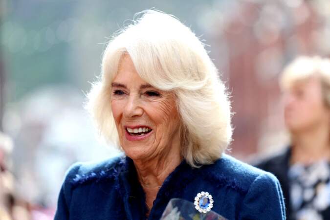 La reine Camilla du Royaume-Uni s’est rendue sur l’île de Man ce mercredi 20 mars 2024.