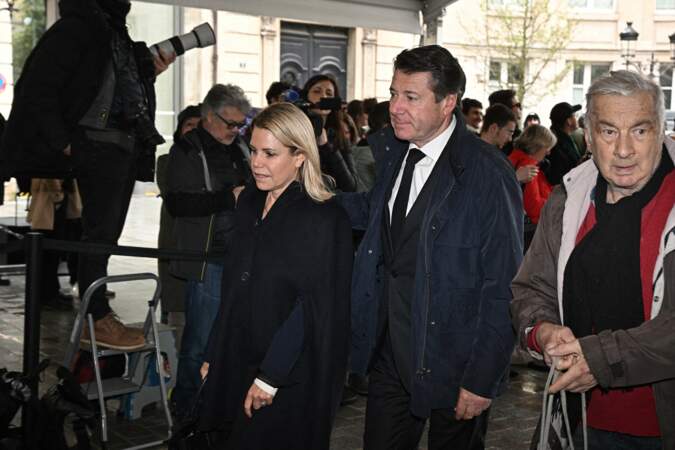Laura Tenoudji-Estrosi et son mari Christian Estrosi ont également assisté aux obsèques du neveu de l'ancien président François Mitterrand.