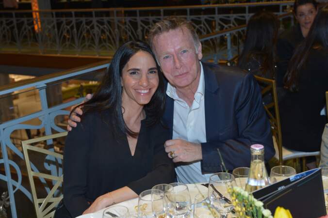 Franck Dubosc et sa femme Danièle lors du dîner de charité Breitling à la Samaritaine pour l’association "Premiers de Cordée"
