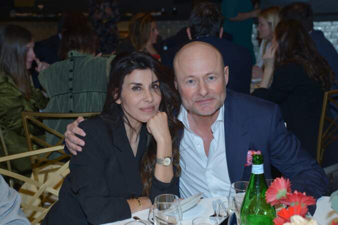 Reem Kherici et Georges Kern lors du dîner de charité Breitling à la Samaritaine pour l’association "Premiers de Cordée"