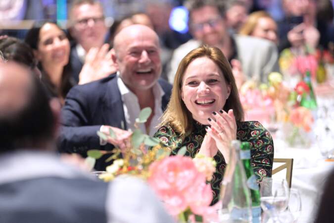 Nathalie Péchalat, la nouvelle présidente de l'association, lors du dîner de charité Breitling à la Samaritaine pour l’association "Premiers de Cordée"