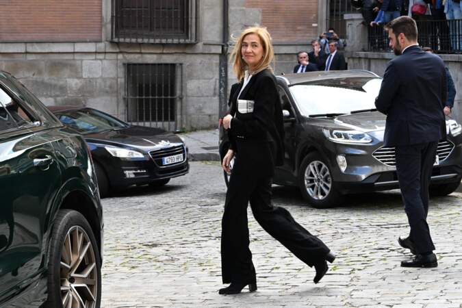 La princesse Cristina d’Espagne aux obsèques de Fernando Gómez-Acebo à Madrid