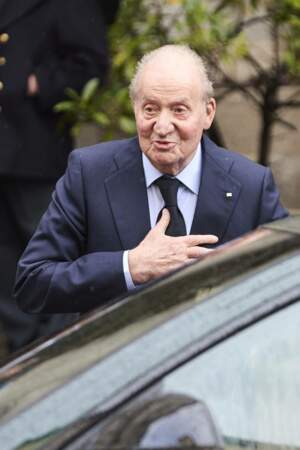 Le roi émérite d'Espagne Juan Carlos aux obsèques de Fernando Gómez-Acebo à Madrid