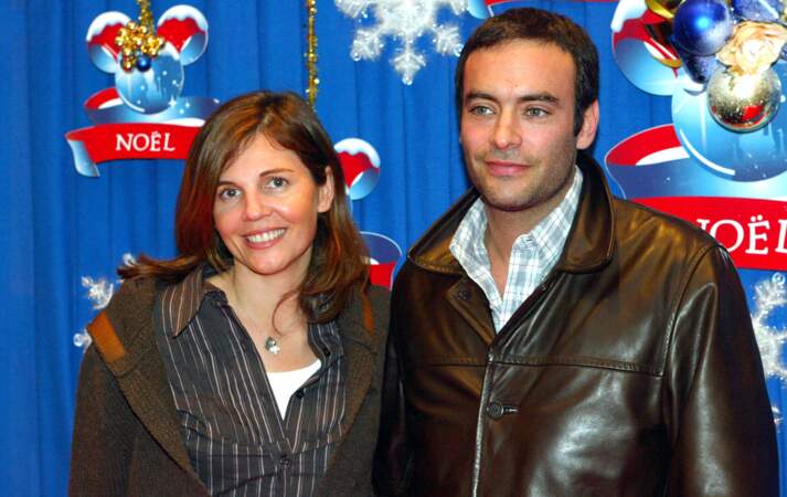 Véronika Loubry et Anthony Delon à La fête de Noël de La Belle et la Bête à Disneyland Paris.