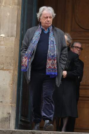 Herve Vilard lors des funérailles d'Alexis Grüss à Paris