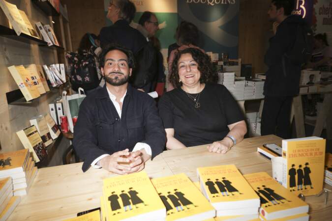 Festival du Livre de Paris 2024 au Grand Palais Éphémère : Jonathan Hayoun et Judith Cohen-Solal.
