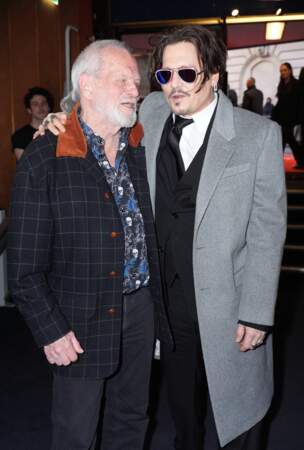 Avant-première de Jeanne du Barry à Londres : Terry Gilliam (à gauche) et Johnny Depp.