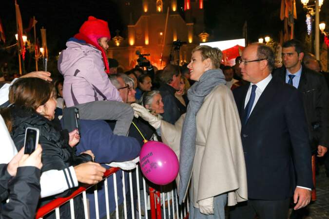 Le prince Albert II de Monaco et la princesse Charlène ont participé à la célébration de la traditionnelle Sainte Dévote à Monaco, le 26 janvier 2016. 