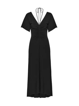 Robe noire de la collection Mango x Victoria Beckham