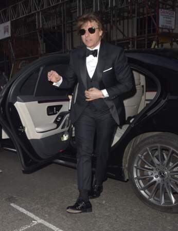 Tom Cruise à la soirée d'anniversaire de Victoria Beckham à Londres.