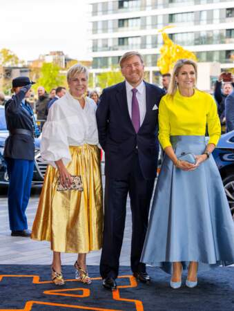 Concert annuel de Kingsday : la reine Maxima, le roi Willem-Alexander et la princesse Laurentien.