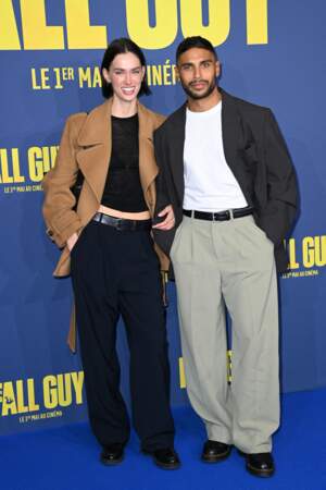 Kristel Van De Kamp et Nassim Lyes à l'avant-première de The Fall Guy au cinéma UGC Normandie à Paris.