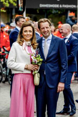 Le prince Floris et la princesse Aimee des Pays-Bas assistent au Jour du Roi 2024.