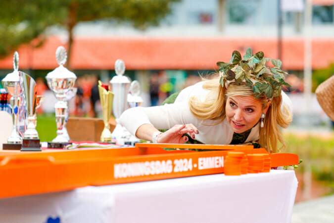 La reine Maxima des Pays-Bas s'est beaucoup amusée à la Journée du Roi 2024.