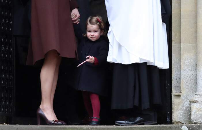 La princesse Charlotte le 25 décembre 2016. Elle a alors un peu plus d'un an