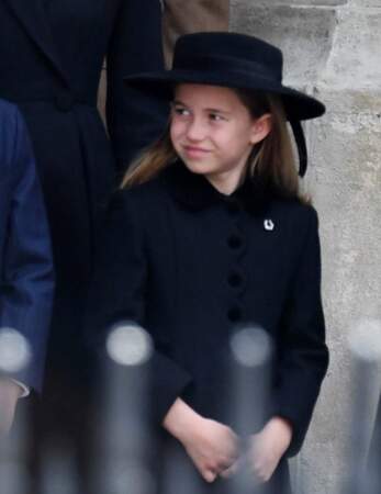 La princesse Charlotte lors des funérailles de la reine Elizabeth II à Londres