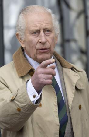 Le roi Charles III d'Angleterre au concours hippique Royal Windsor Horse Show, à Windsor, le 3 mai 2024.