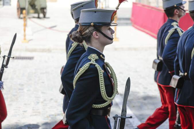 La princesse Leonor de Borbon assiste à la cérémonie du 40ᵉ anniversaire du serment du drapeau de la 44ᵉ promotion de l'Académie militaire de Saragosse à Saragosse.